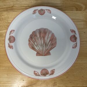 Sango Coquille 3664 Sangostone Peach Seashells Salad Dessert Plate Set of 6 7.5”